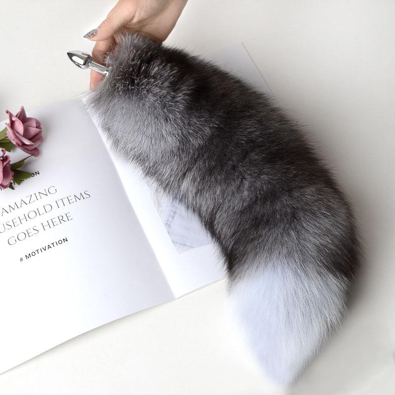 Plug anal separabil coada de vulpe reală cosplay plug anal coada sexuală produse pentru adulți jucării sexuale anale pentru femei cupluri bărbați sexy