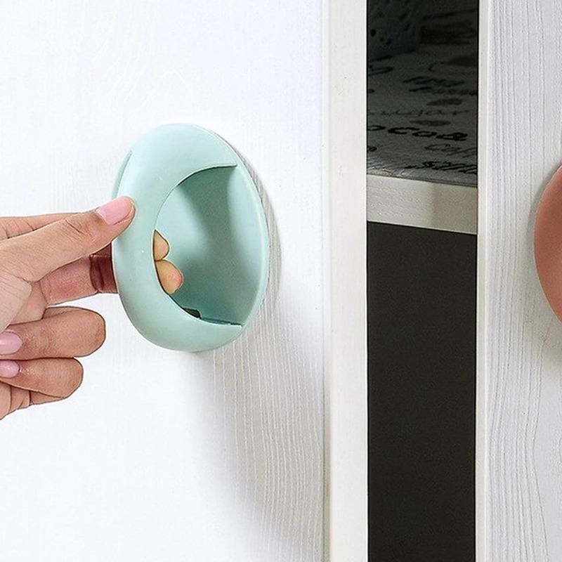 20PCS Self Adhesive Cabinet Drawer Handle Auxiliary Pull Handle for Glass Window Sliding Door Wardrobe Furniture Suction Cup Handle