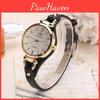 Watch Trendy Quartz Womens Slim Leather Strap Solid Color Perfect Fashion Gift