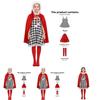 How The Grinch Stole Christmas Cindy Cosplay Costume For Girls With Soft Polyester Fabric For Holiday Performance