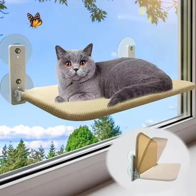 Cat Hammock Super Suction Cup Swing Winter Sun Can Be Removed And Washed Mattress Windowsill Glass Hanging Bed Pet Supplies