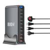 800 Вт GaN Настольное зарядное устройство USB C Двойное 140 Вт PD3.1 10 портов Станция быстрой зарядки Адаптеры для нескольких устройств Ноутбук Настенное зарядное устройство