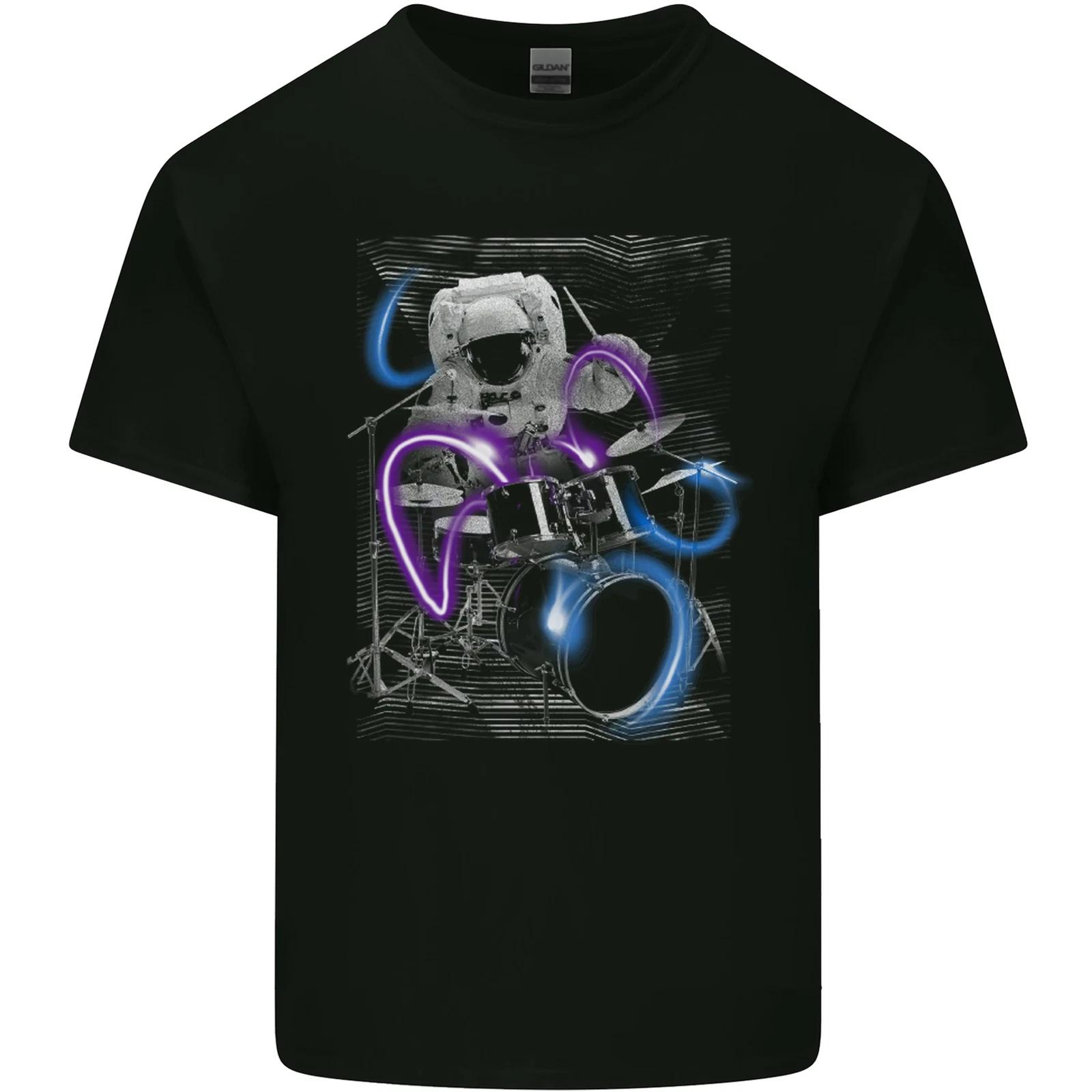 Astronaut Drummer Drumming Drums Kids T-Shirt Childrens 4XL