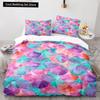 Mermaid Tail Duvet Cover King Queen Size Kids Fish Scales Bedding Set Girly Ocean Animal Princess 2/3pcs Polyester Quilt Cover
