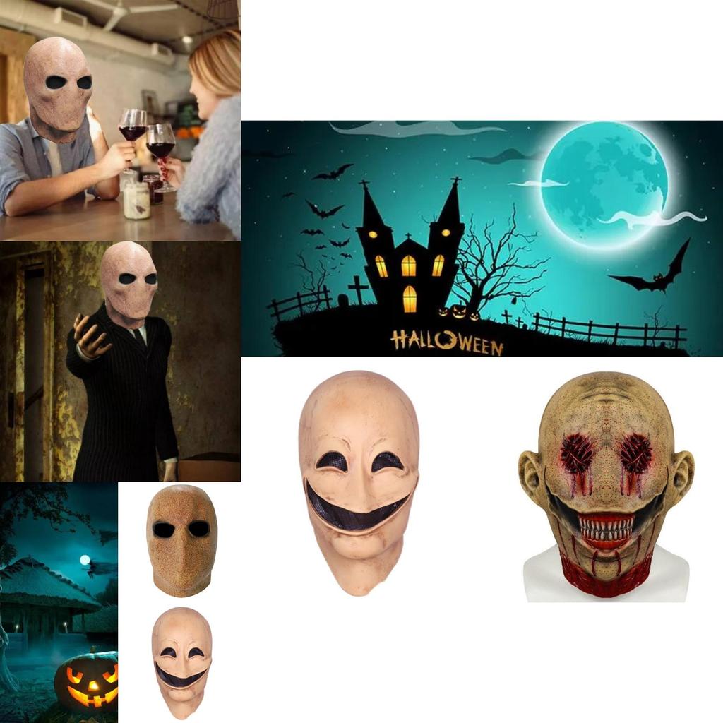 Chilling Faceless Man Halloween Mask With Terrifying Skull Alien Design For Costumes