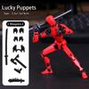 Sada akční figurky, obří meč Robot Akční figurka Robo 3D vytištěná 13 Akční figurka Fidget Toys kloubová, Sběratelé Desktop
