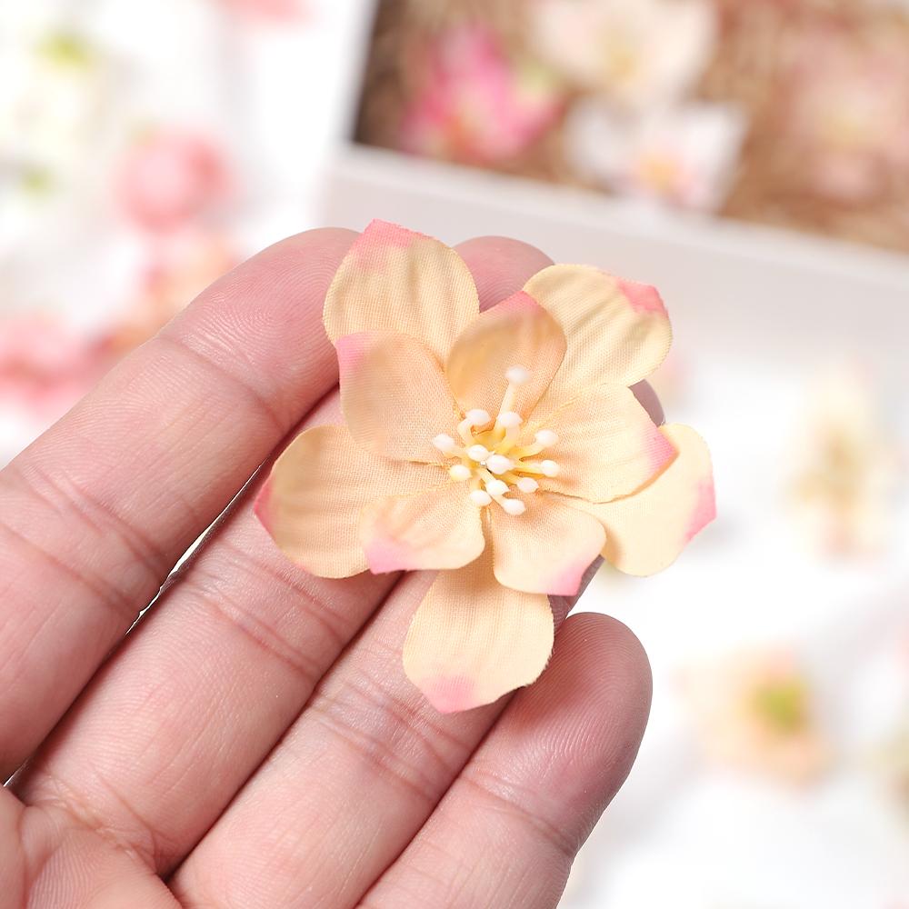 30/50 Stück Künstliche Rosenblüten 5cm Gefälschte Blütenköpfe für Heimdeko Garten Hochzeitsdekoration DIY Bastel Girlandenzubehör