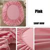 Fitted Sheet with Elastic Bands Non Slip Adjustable Mattress Covers for Single Double King Queen Bed