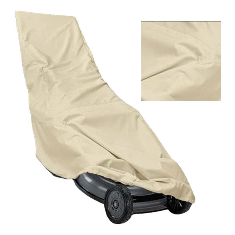 Outdoor Garden Lawn Mower Cover Accessories Beige Color Lawn Mower Cover Oxford Cloth 8*23*50 Inches Protect Covers