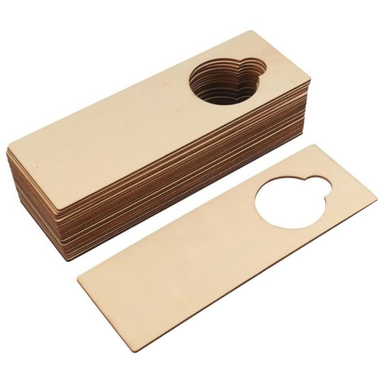 12 Pezzi Appendini in Legno Non Verniciato per Porte Cartelli in Legno Non Verniciato per Artigianato Cartello di Benvenuto Avvisi di Occupazione Decorazione per la Casa