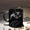 Cup Ceramic Mug Black Cat Creative Cup Fashion Trend Coffee Cup Home Office Drinking Cup