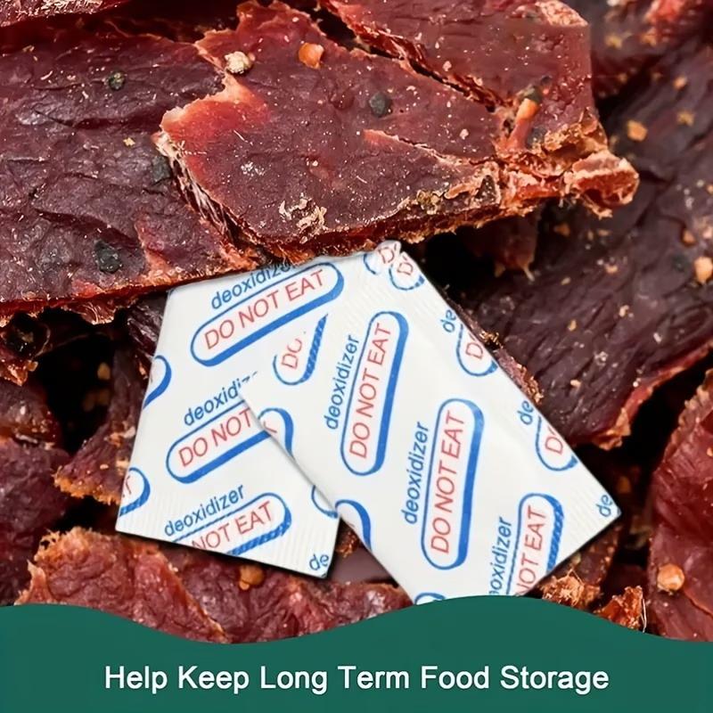 200/250/300 Pcs Food Grade Oxygen Absorbers Non-Toxic Long Term Storage Packets for Sealed Bags Jars Dry Food Pantry Use