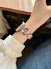 Cat Paw Pearl Leather Strap for Apple Watch Series 11, Xiaomi Band 8/9/10, Huawei Fit.