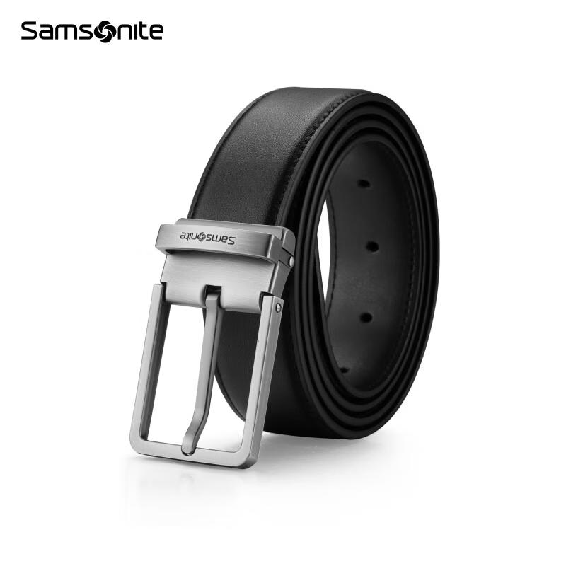 

Samsonite Men s Pin Buckle Belt with Card Holder Gift Box
