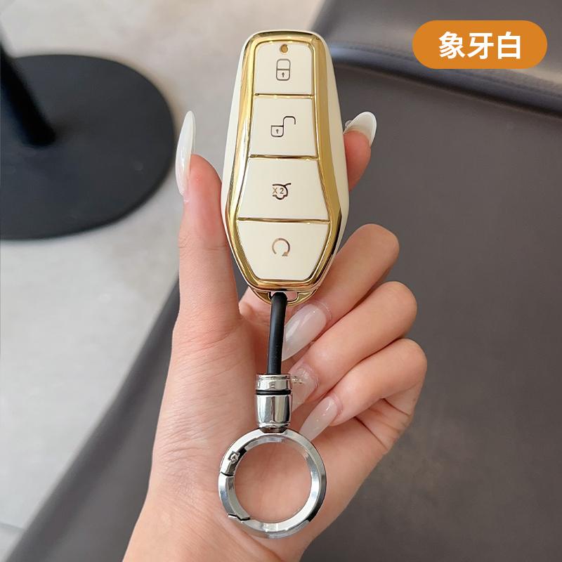 Tpu Keychain Keyless Remote Smart Auto Car Key Case Cover For Byd Song Plus Atto 3 Han Ev Tang Dm Qin Seal Dolphin Accessories