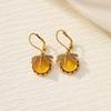 European and American Crystal Jewelry High-end Long Teardrop Earrings Fashionable Light Luxury Colorful Zircon Earrings