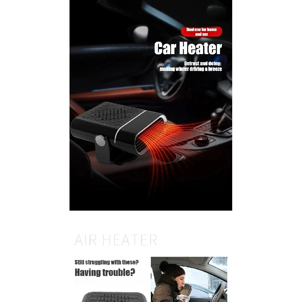 Calefactor Descongelador Antivaho Automático Parabrisas Calentamiento Rápido Portátil Calentador de Coche Nuevo 2025 12V 24V