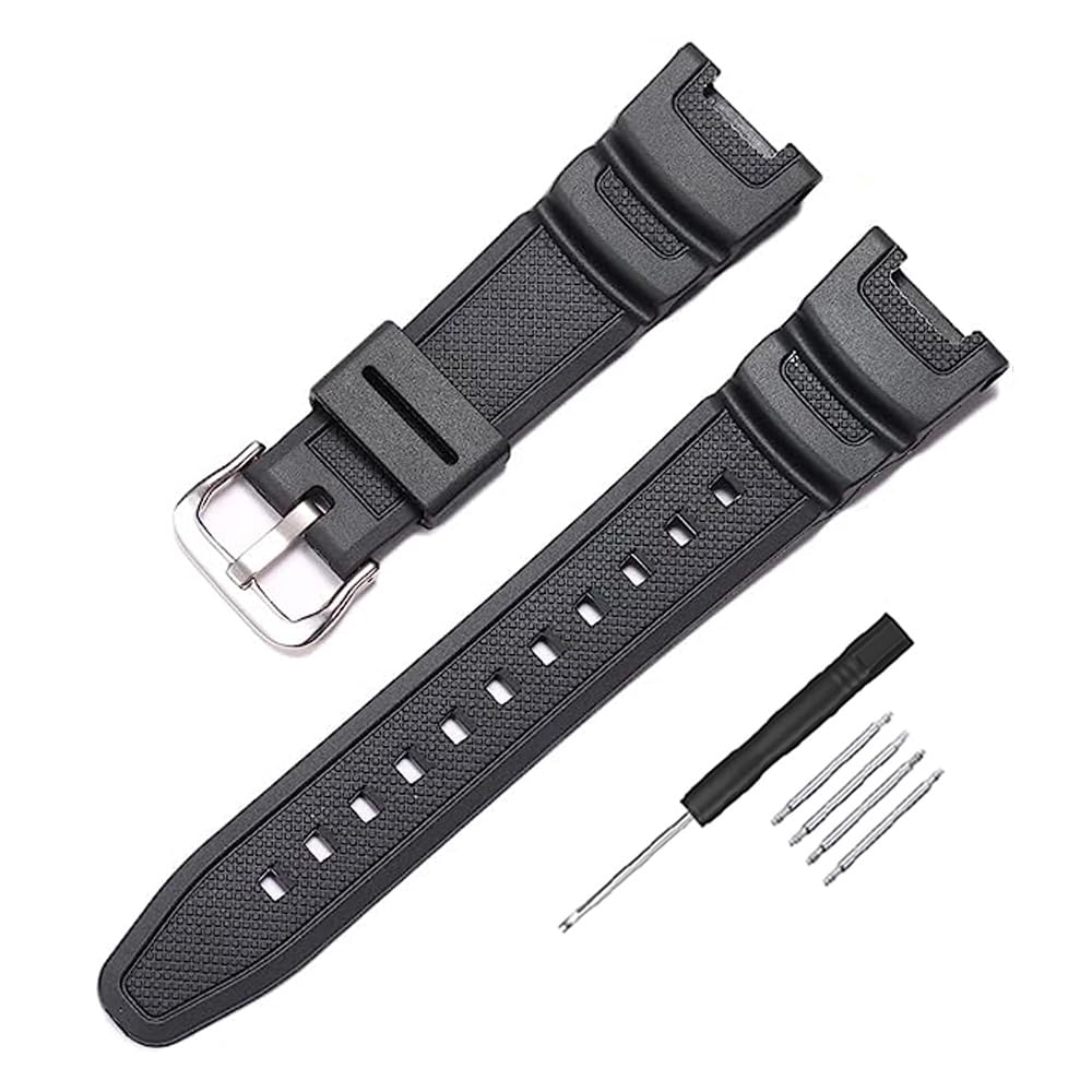 Водонепроницаемый оригинальный сменный ремешок для часов Casio, ремешок, ремешок, SGW-100 (черный) чёрный