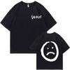 Singer Junior H Sad Boyz Double Sided Print Tshirt Mens Hip Hop Oversized Streetwear Men Fashion Casual Cotton T Shirts