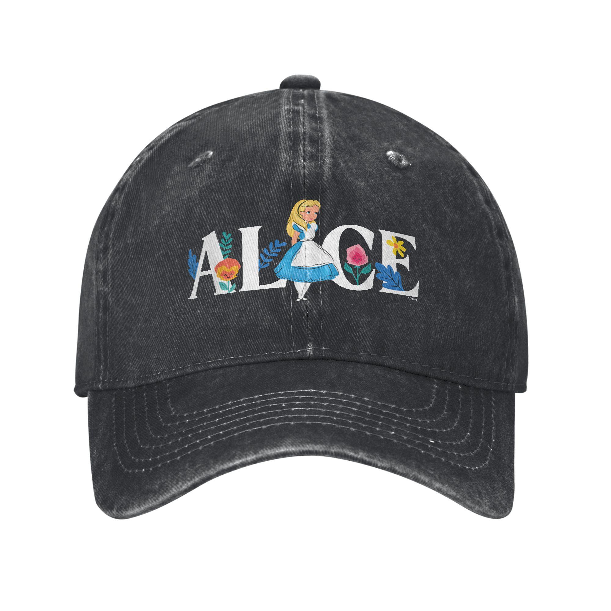 Alice In Wonderland Floral Alice Sun Baseball Cap  Unisex Women  Hip Hop Hats Summer Casual Hiking Fishing SunProof Baseball Caps One Size