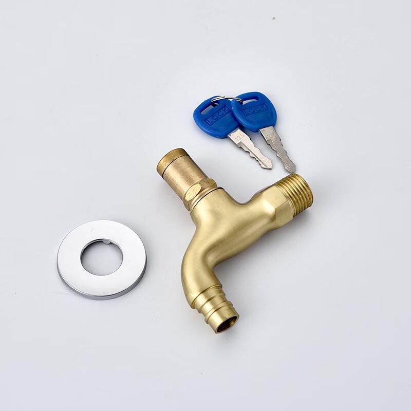 TLXT Brass Anti-theft Washing Machine Faucet