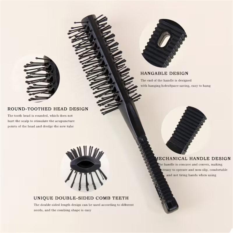 BEPAN Dual-Sided Smooth Hair Comb Anti-Static Hair Scalp Massage Brush for Straight Or Curled Hair Hairdressing Fluffy Styling Combs