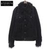 Rags McGREGOR Excellent Condition Rabbit Fur Corduroy Jacket for Men, Black, Size L, 211133604 Jacket L blackUsed