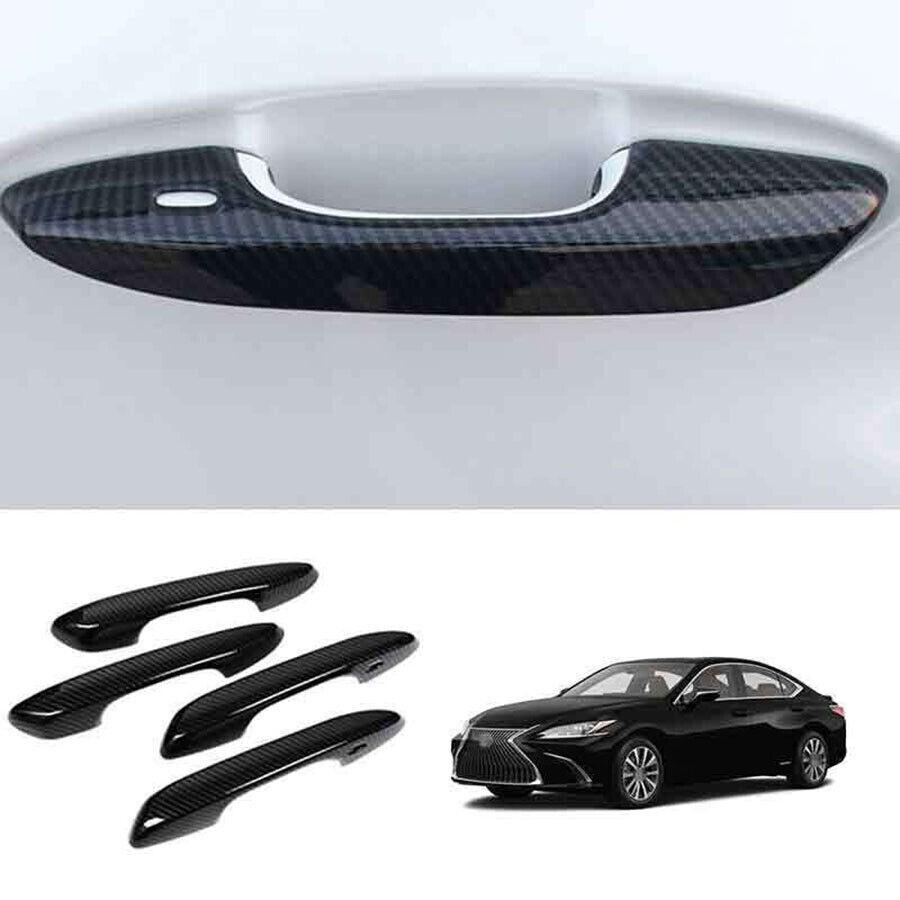 For Lexus ES250 300h 350 2019-22 ABS Carbon Fiber Outside Door Handle Cover Trim
