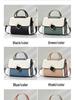Damen Colorblock Kleine Quadratische PU Handtasche - 2025 Mode Umhänge- & Schultertasche