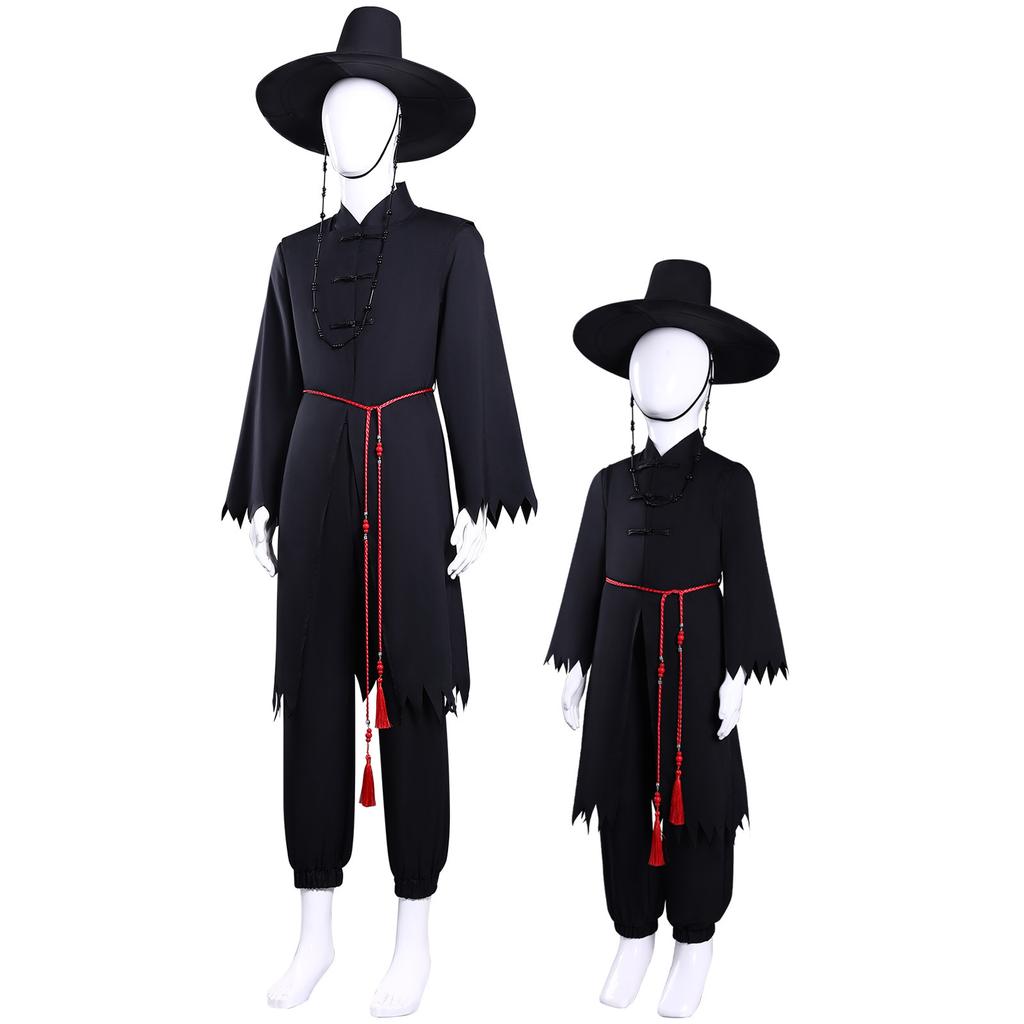 Saja Boy Cosplay Anime Movie Demon Hunter Jinu Group Singing Korea Style Boy Band Idol Outfit Halloween Party Costumes
