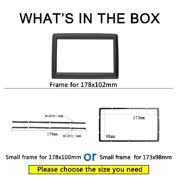 Double 2 Din Radio Fascia for Renault Megane 2 II 2002-2009 Stereo Panel Dash Kit Refitting Installation Trim Face Frame Bezel