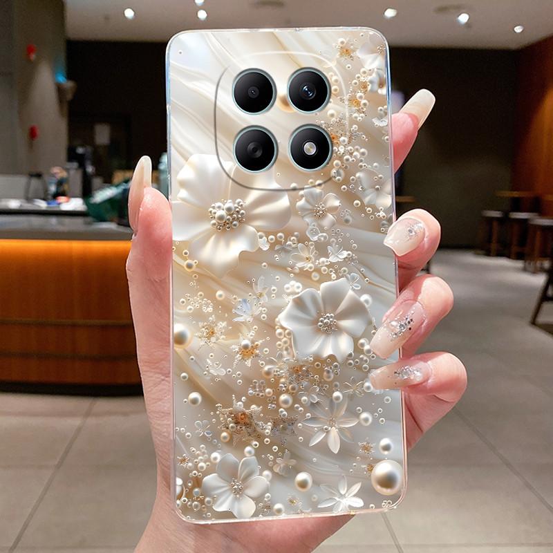For Xiaomi Poco M8 Pro Casing Clear Luxury Fashion Butterfly Flowers Soft Silicone TPU Case For PocoM8 PocoM8Pro 5G Shell Cover