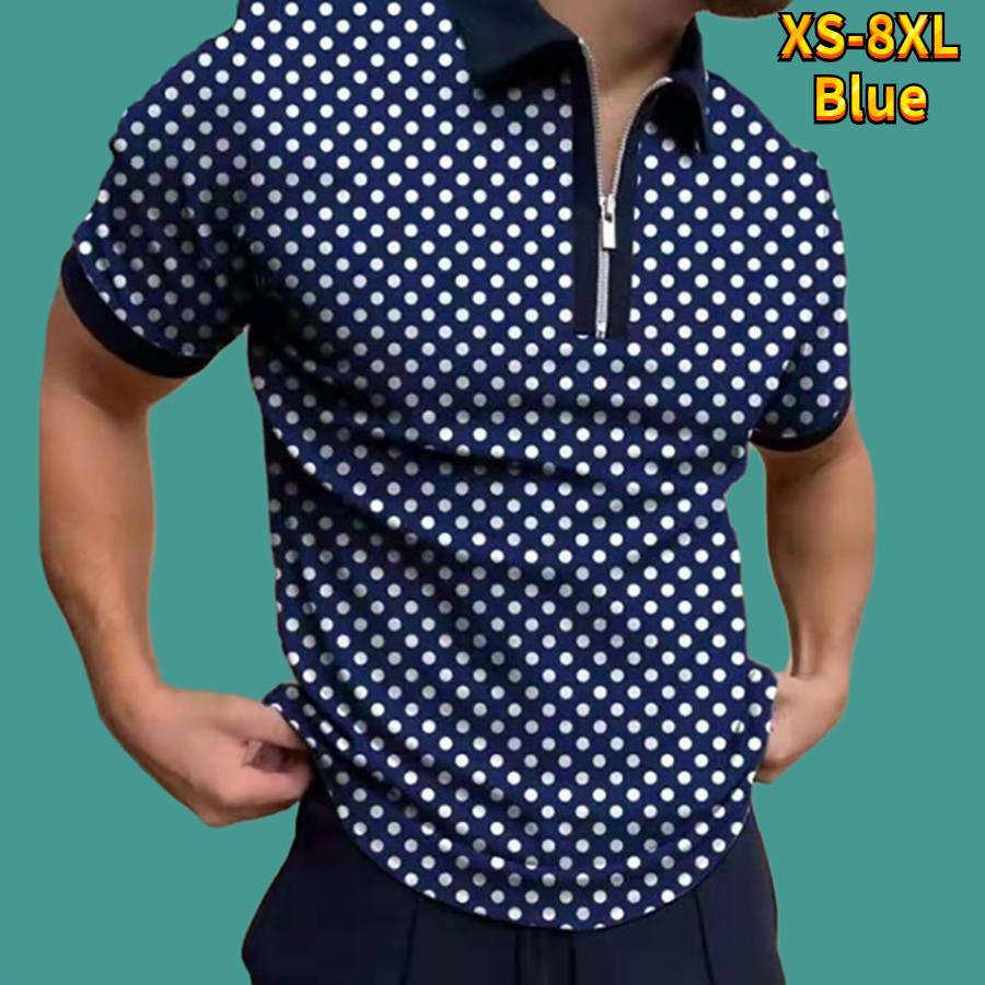 Rahat Yaka T-shirt Genç erkek Moda Fermuar kısa kollu tişört erkek 3D Altın Dikiş Baskı T Gömlek