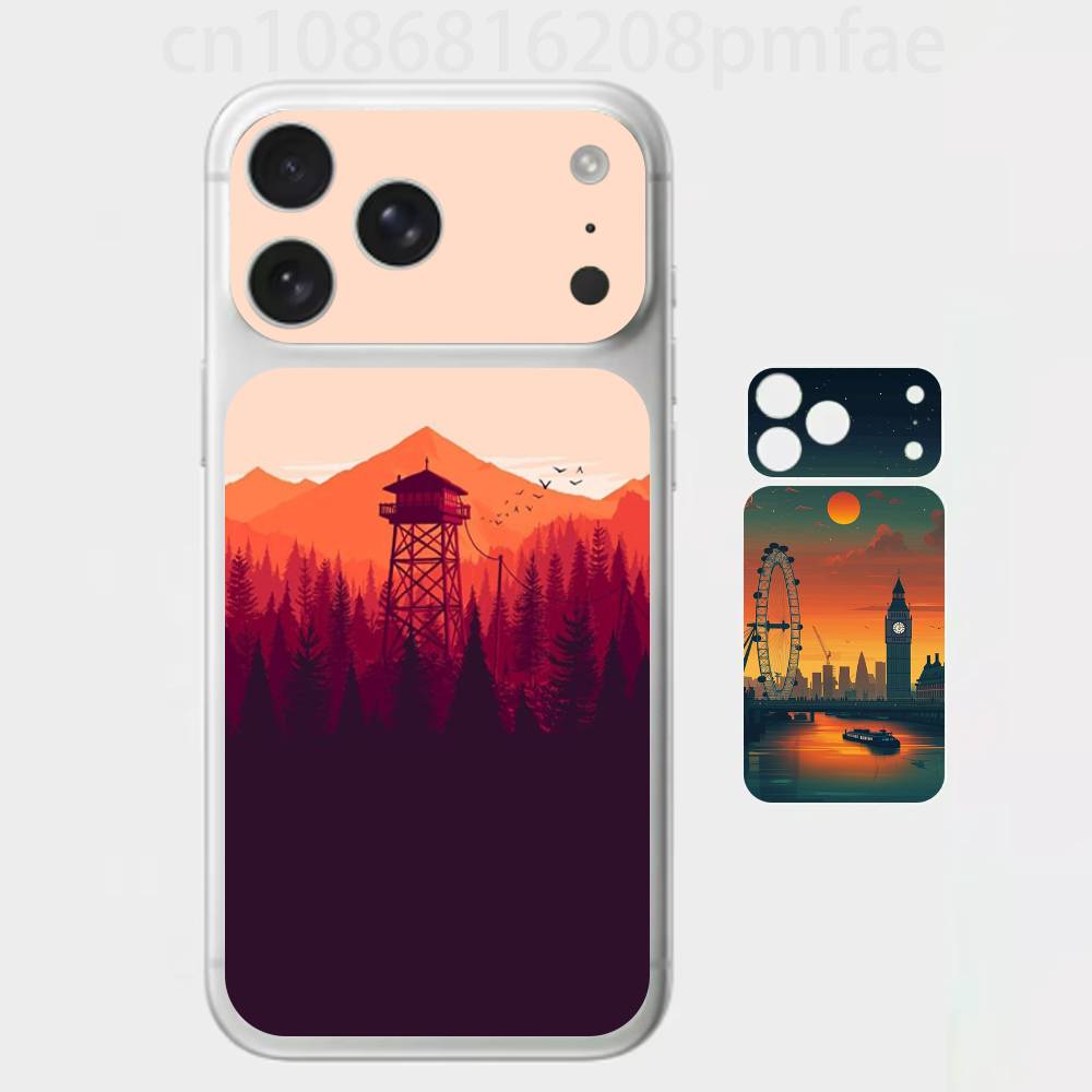 

Tower Series 3D Full Body Skin Decal for iPhone 17/Pro/Pro Max Color Rear Protective Sticker iPhone17pro