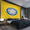 Leeds United Football Club Wall Tapestry Aesthetic Wall Hanging Printed Fabric Blanket Decorative Tapestries for Bedroom Living Room Home Decor