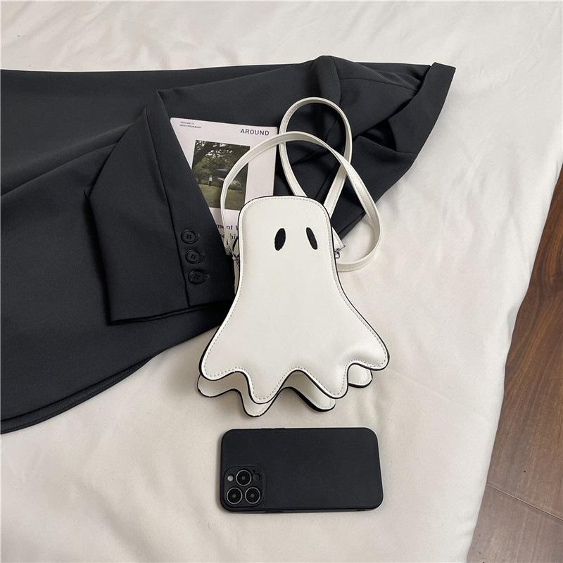 Lady Halloween ghost kid crossbody bag lady funny ghost diagonal shoulder bag