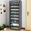 Multi-Layer Steel Shoe Rack: Dustproof, Economical Storage Solution for Dorms and Homes