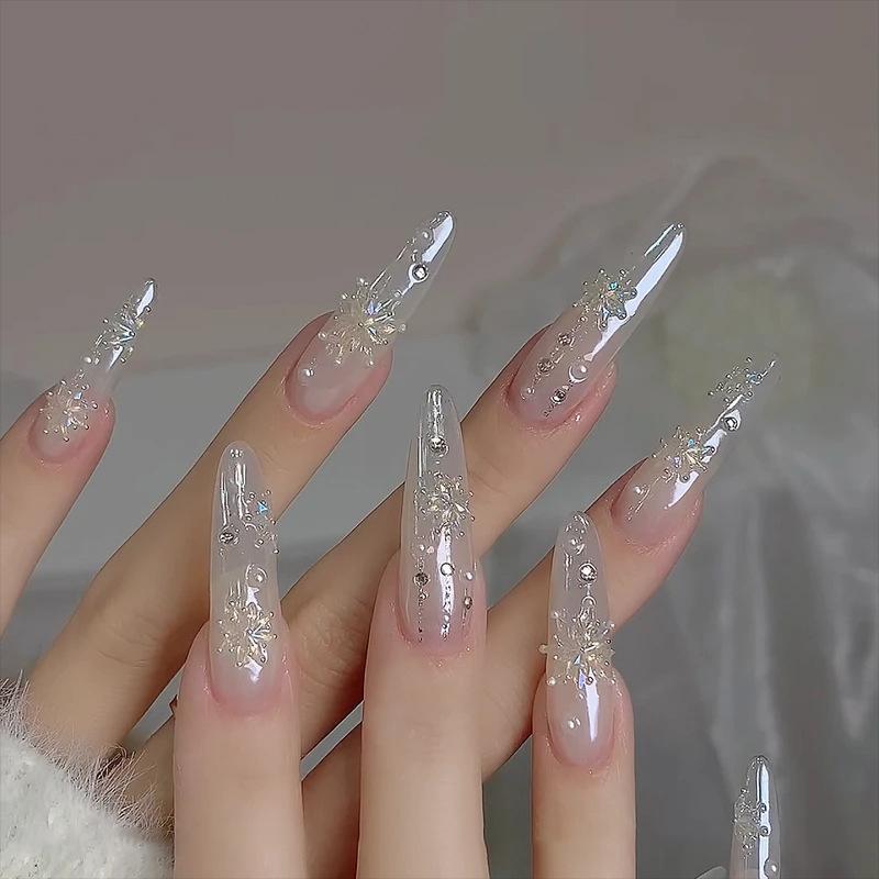 50 Stück Mini Rhombus Zirkon Weiß Nail Art Strasssteine Nagelanhänger Maniküre Ornamente Nail Art Enthusiasten