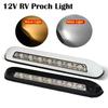 12V 6000K 8W White/warm White RV LED Awning Porch Light Waterproof Motorhome Caravan Van Camper Trailer Wall Lamps Light