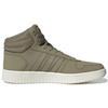 Adidas Neo Hoops 2.0 Mid Round Toe Lace-Up Durable Mid-Top Basketball Shoes Unisex Sneakers Military-Green H05683