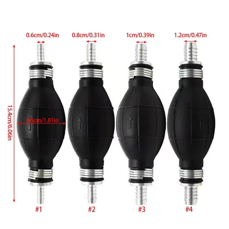 Multipurpose Manual Rubber Fuels Transfer Pump Accessory for Directional Oil Control and Leakproof Safety Features