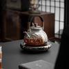 Transparent Glass Steaming Teapot Set with Electric Cooker