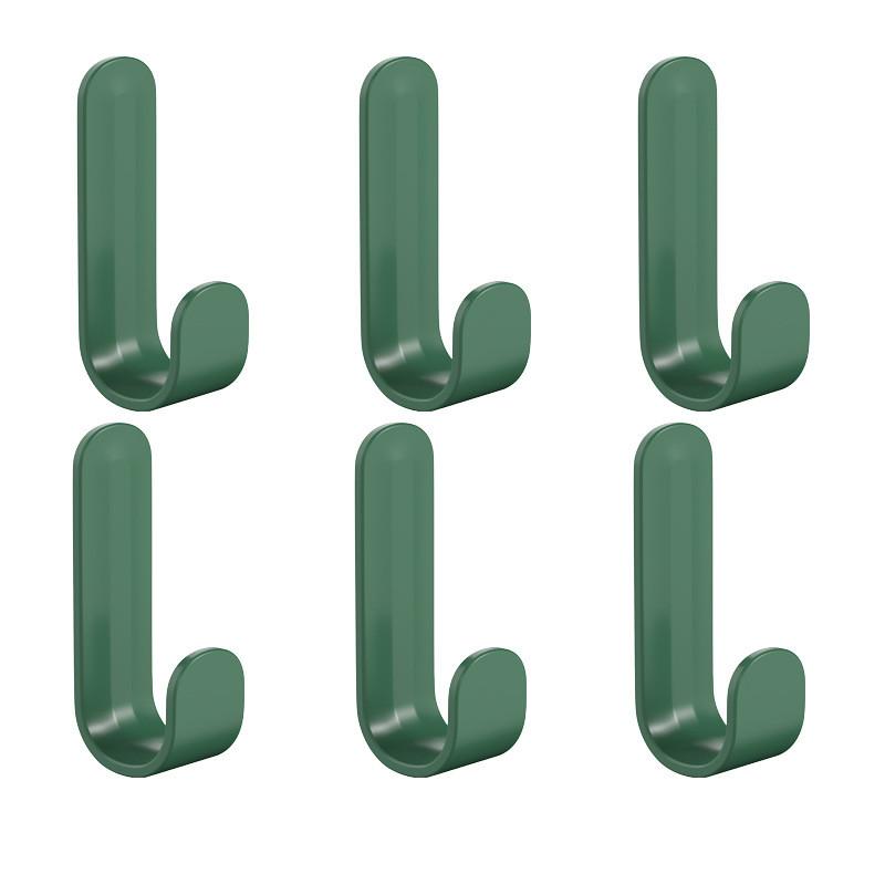 6pcs Towel Hook Self Adhesive Strong Wall Hooks Door Hanger Key Bag Coat Hook Holder Home Organizer Kitchen Bathroom Accessories