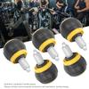 5pcs 50x45mm Fitness Pop Pull Pin Knob Release Synthetic Cardboard Handle Exercise Spare Accessory M16Black and Yellow