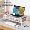Desktop monitor stand, computer height-adjustable stand, laptop cooling elevated bracket, office storage rack stand