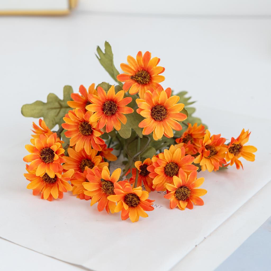 Artificial Plastic Daisy Flowers Centerpieces Fake Plant Wedding Room Home Party  Gifts Handheld Arrangement Festival bouquet