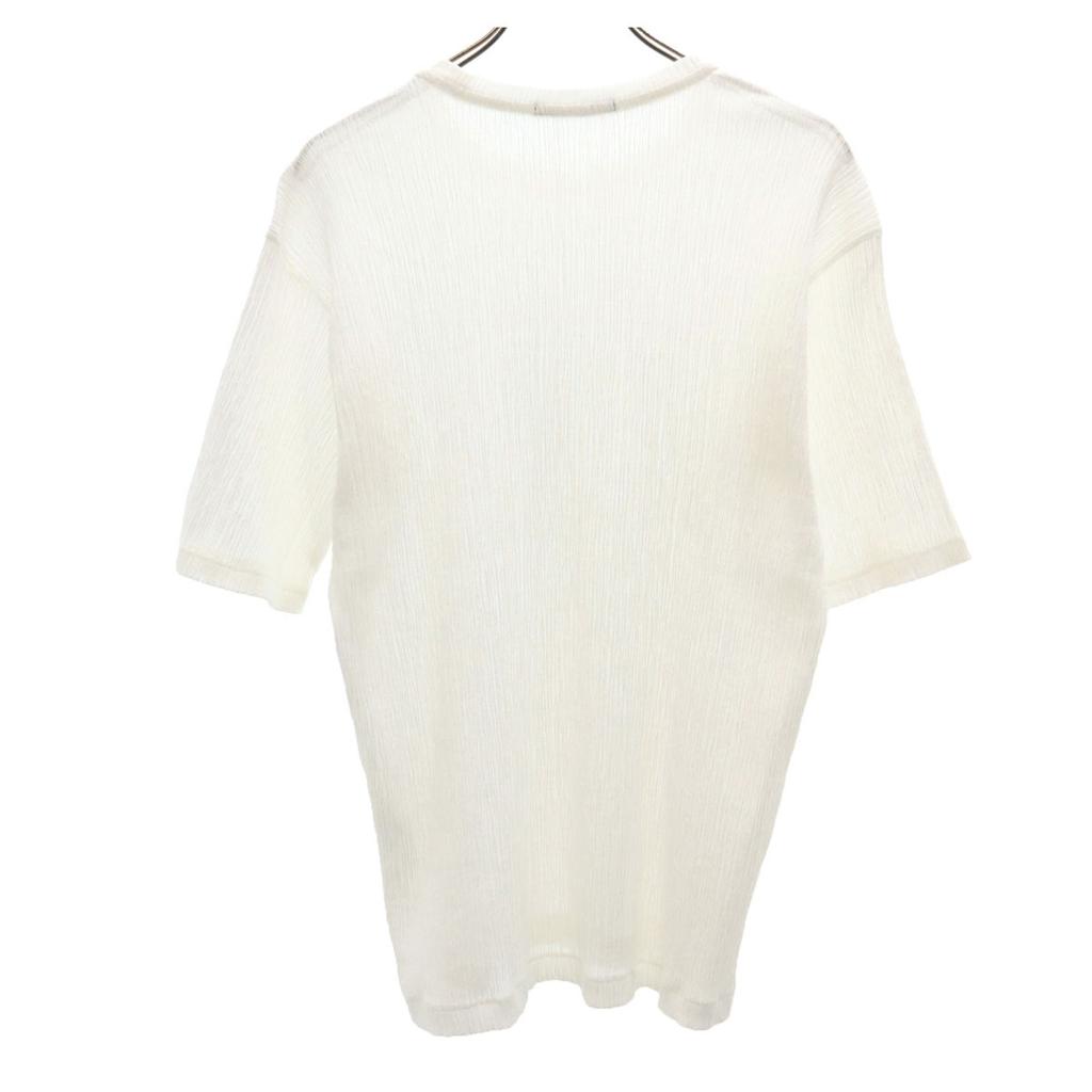ISSEY MIYAKE MEN made in Japan Short sleeve Pleated T-shirt 4 white Men's Used