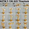 1PC G23 Titanium Butterfly Internal Thread Labret Lip Rings Cross Snake Ear Cartilage Tragus Helix Earring Lobe Piercing Jewelry