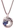 Auspicious Necklace Couple Style Dragon and Phoenix Retro Ethnic Style Fashion Peace Buckle Necklace Jewelry