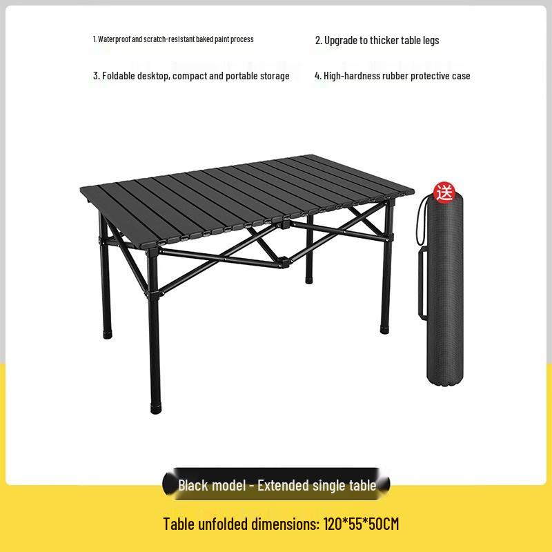 Portable Folding Table and Chair Set for Camping, Picnics, Beach, Barbecue, Car, or Sketching